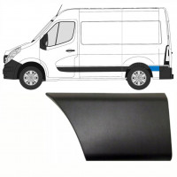 Bagerste sideliste bag hjulet til Renault Master 2010- / SWB / Venstre /  8708