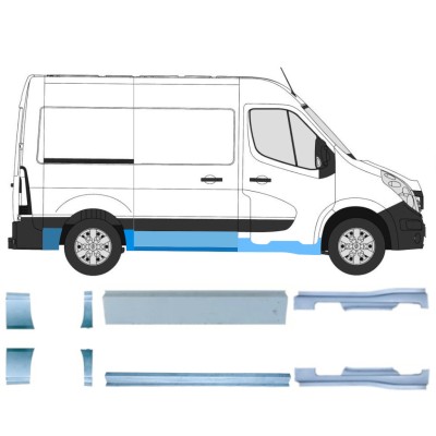 Reparationspanel sæt til Renault Master 2010- / Venstre+Højre / 14925