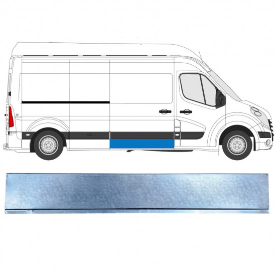 RENAULT MASTER 2010- SKYDEDØRE PANEL / HØJRE