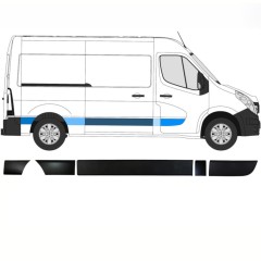 Sæt af sidelister til Opel Movano 2010-2021 / Højre / 13913