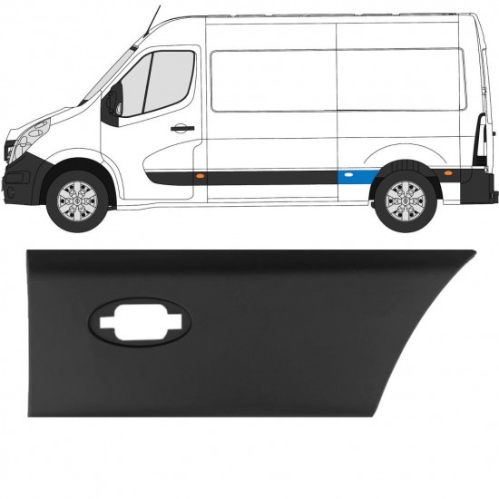 RENAULT MASTER 2010- L2 LISTER LISTER LISTER LISTER LISTER TRIM PANEL PANEL PANEL MARKØR LAMPE / VENSTRE