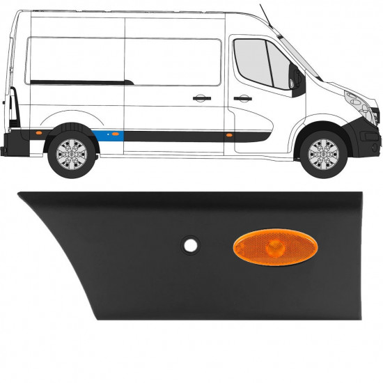 RENAULT MASTER 2010- L2 LISTER LISTER LISTER LISTER LISTER TRIM PANEL PANEL PANEL PDC / HØJRE