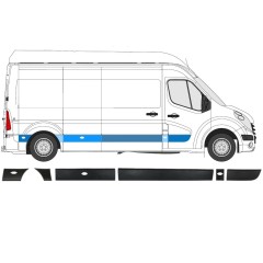 Sæt af sidelister til Opel Movano 2010-2021 / Højre / 13917