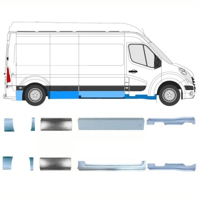 Reparationspanel sæt til Renault Master 2010- / Venstre+Højre / 14927