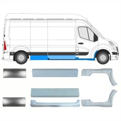 Reparationspanel sæt til Renault Master 2010- / Venstre+Højre / 10064