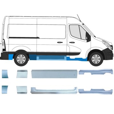 Reparationspanel sæt til Renault Master 2010- / Venstre+Højre / 14926