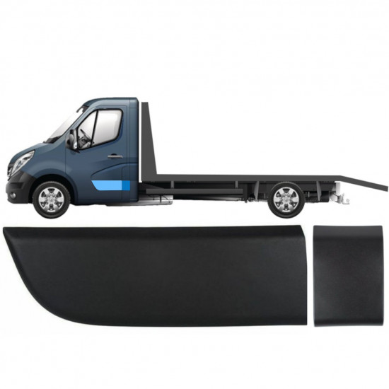 Sæt af sidelister til enkeltkabine til Renault Master Opel Movano Nv 400 2010- / Venstre /  8584