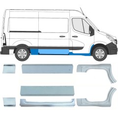 Reparationspanel sæt til Renault Master 2010- / Venstre+Højre / 10063