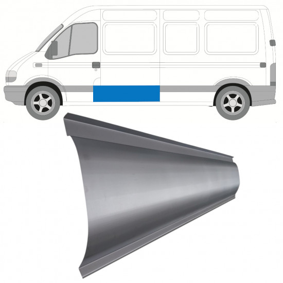 Sideplade udvendig + ydre til Renault Master 1998-2010  / Venstre 11137