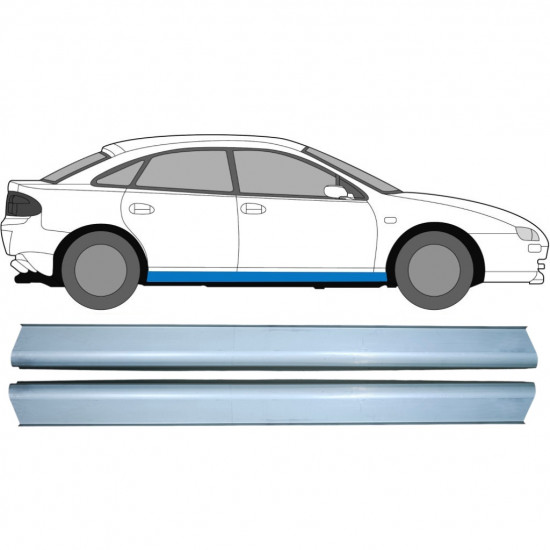 Dørpanel reparationsplade til Mazda 323F 1994-1998 / Venstre = Højre (symmetrisk) / Sæt 10395