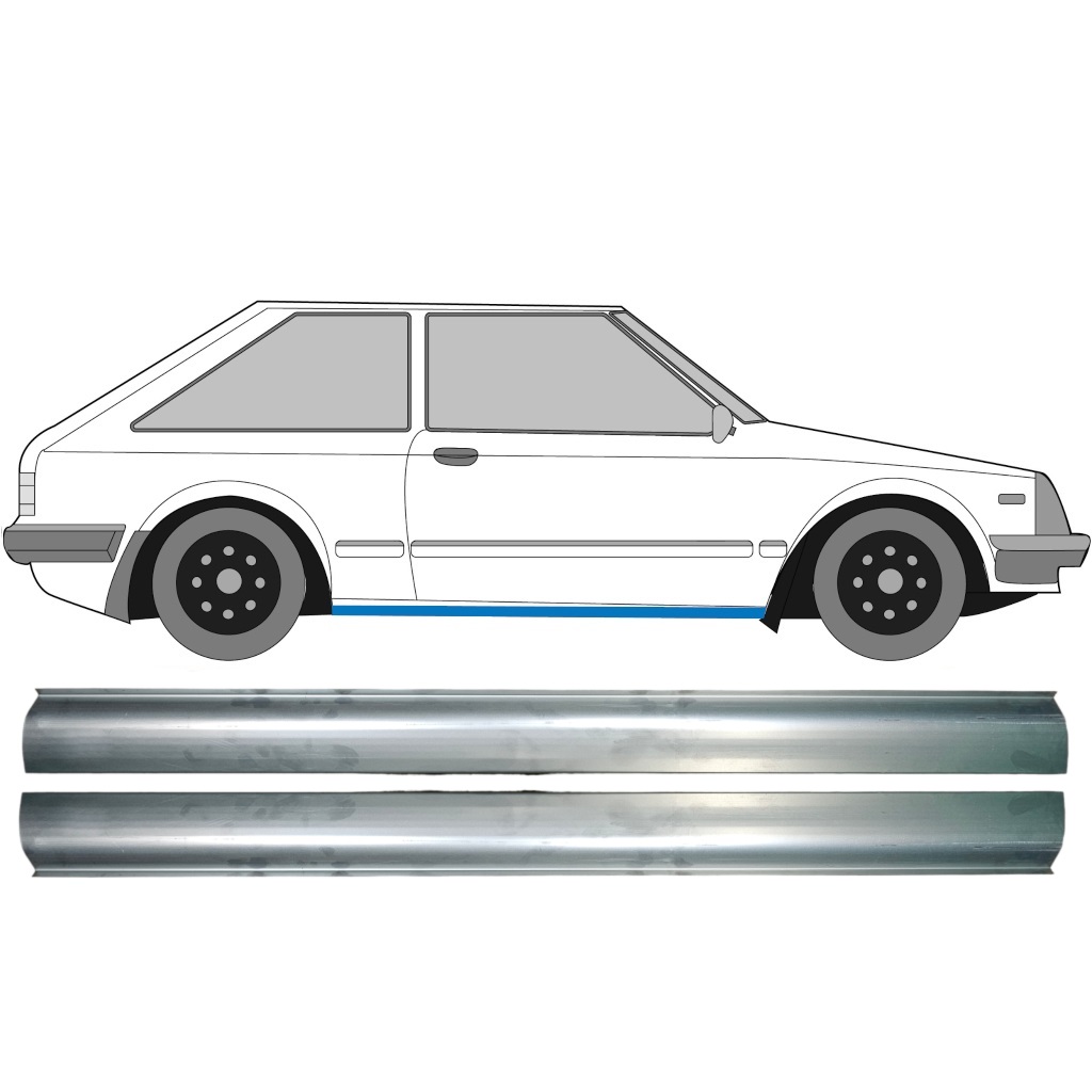 Dørpanel reparationsplade til Mazda 323 Bd 1980-1993 / Sæt 11331