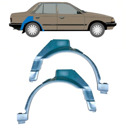 Bagskærm reparationspanel til Mazda 323 BF 1985-1989 / Venstre / Højre / Venstre+Højre / Sæt 12958