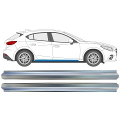 Dørpanel reparationsplade til Mazda 3 2013-2019 / Venstre+Højre / Sæt 16345