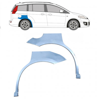 Bagskærm reparationspanel til Mazda 5 2005-2010 / Venstre+Højre / Sæt 9192