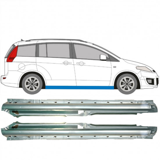 Dørpanel til Mazda 5 2005-2010 / Venstre+Højre / Sæt 9296