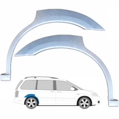 Bagskærm reparationspanel til Mazda MPV 1999-2006 / Venstre+Højre / Sæt 9177