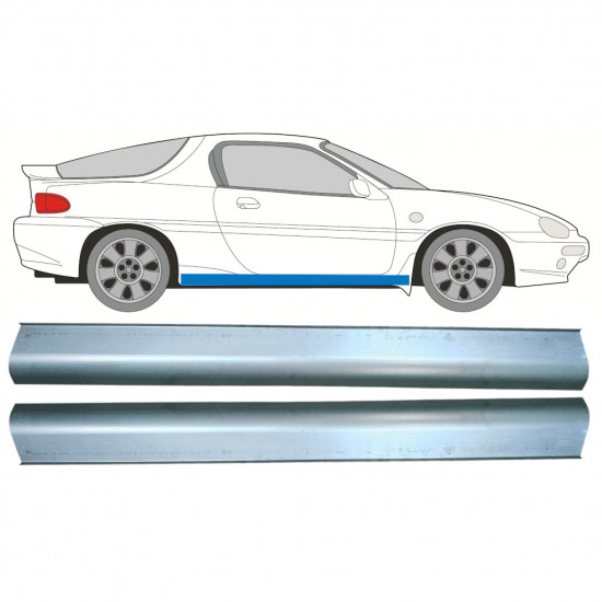 Dørpanel reparationsplade til Mazda Mx-3 1992-1998 / Venstre = Højre (symmetrisk) / Sæt 9501