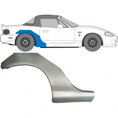 Bagskærm reparationspanel til Mazda MX-5 1998-2005 NB / Højre 8031