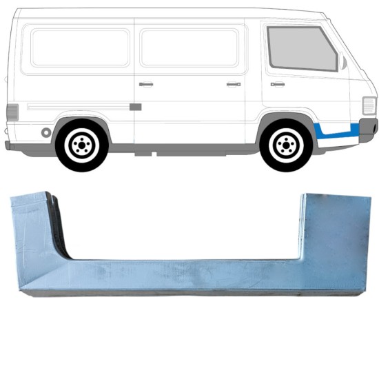 Reparationsdel til forreste dørtrin til Mercedes MB 100 1988-1996 / Højre 16857