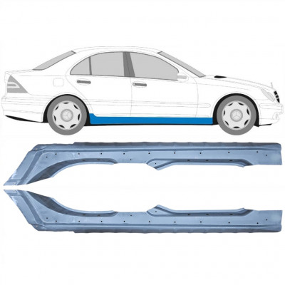 Dørpanel til Mercedes C-class 2000-2007 / Venstre+Højre / Sæt 10419