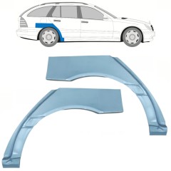 Bagskærm reparationspanel til Mercedes C-Class W203 2000-2007 / Venstre+Højre / COMBI / Sæt 9100