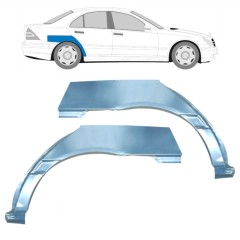 Bagskærm reparationspanel til Mercedes C-Class W203 2000-2007 / Venstre+Højre / Sæt 9176