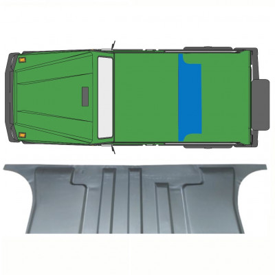 Bageste gulvplade til Mercedes G-Class 1979- 8386