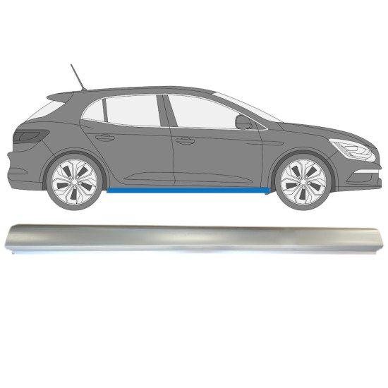Dørpanel reparationsplade til Renault Megane 2016- / Højre 15010