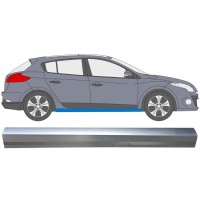 Dørpanel reparationsplade til Renault Megane III 2008-2016 / Højre 16043
