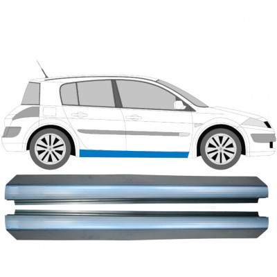 Dørpanel reparationsplade til Renault Megane 2003-2012 / Venstre+Højre / Sæt 10581