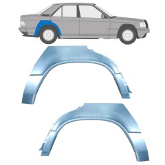 Bagskærm reparationspanel til Mercedes 190 W201 1982-1993 / Venstre+Højre / Sæt 9506