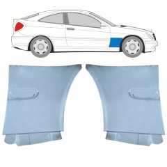 Skærmkant reparationsplade til Mercedes CL-Class 203 2000-2008 / Venstre+Højre / Sæt 12698