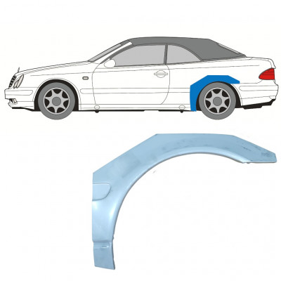 Bagskærm reparationspanel til Mercedes CLK A208 1997-2003 / Venstre / CABRIO 7689