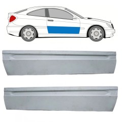 Reparationspanel til dør til Mercedes CL-Class 203 2000-2008 / Venstre+Højre / Sæt 10689