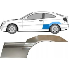 Bagskærm reparationspanel til Mercedes CL-Class 203 2000-2008 / Venstre / Sæt 10008