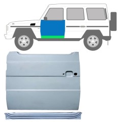 Reparationsplade dør foran indre og ydre til Mercedes G-Class W460 W461 W463 1979- / Venstre / Sæt 12036