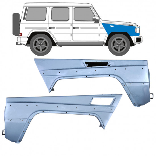 Forskærm til Mercedes G-Class W463 Gelenda 1997- / Venstre+Højre / Sæt 6520