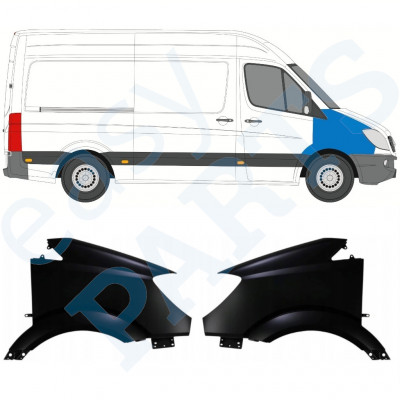 MERCEDES SPRINTER 2006-2013 FRONT FENDER / SÆT