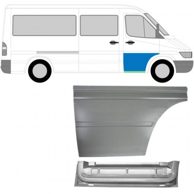 MERCEDES SPRINTER 1995-2006 FRONT DØR MONTERINGSDELE / INDRE + YDRE / HØJRE