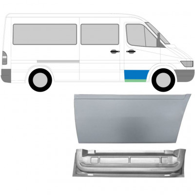 MERCEDES SPRINTER 1995-2006 FRONT DØR MONTERINGSDELE / SÆT / HØJRE