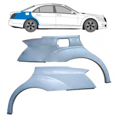 Bagskærm reparationspanel til Mercedes S-Class W221 2005-2013 / Venstre+Højre / Sæt 10088