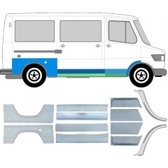 Reparationspanel sæt til Mercedes T1 207-410 1977-1995 / Venstre+Højre / 6714
