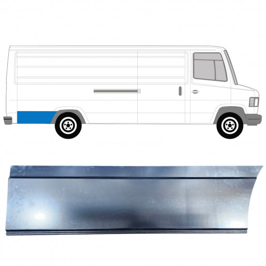 Bagskærm reparationspanel til Mercedes T2 1986-1996 / Højre 8012