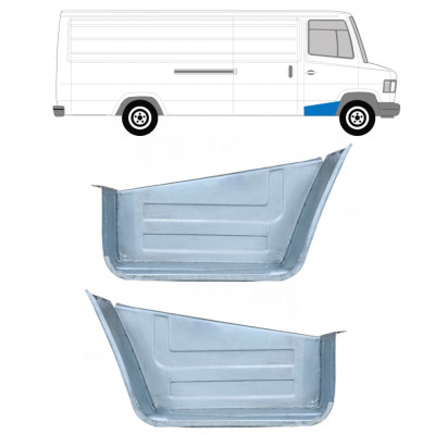 Dørtrin panel til Mercedes T2 1986-1996 / Venstre+Højre / Sæt 10687