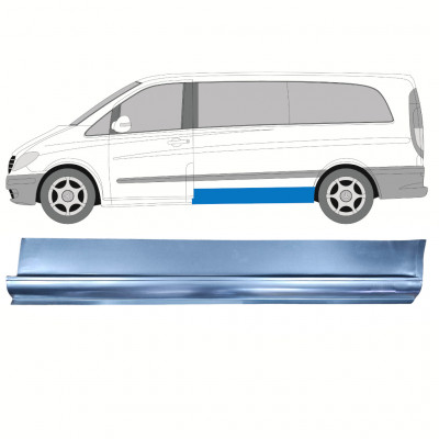 Sideplade lav til Mercedes Vito 2003-2014 / LWB / Venstre 8285