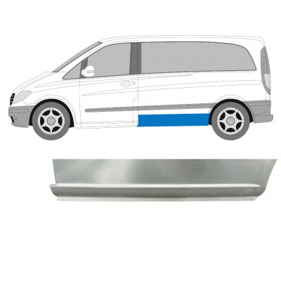 Sideplade lav til Mercedes Vito 2003-2014 / SWB / Venstre 8288