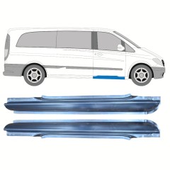 Reparationsdel til forreste dørtrin til Mercedes Vito W639 2003-2014 / Venstre+Højre / Sæt 9785