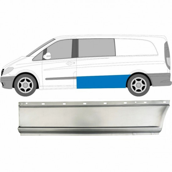 Sideplade til Mercedes Vito 2003-2014 / LWB / Venstre 7460