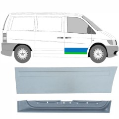 Reparationsplade dør foran indre og ydre til Mercedes Vito I W638 1996-2003 / Højre / Sæt 9789