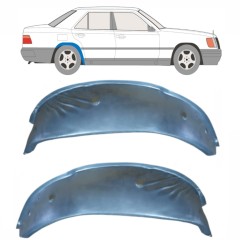 Bag hjulkasse indvendig reparationsplade til Mercedes E-Class W124 1984-1996 / Venstre+Højre / Sæt 10596